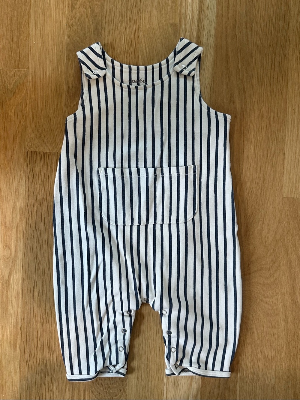 Pehr Striped Navy & White Romper, 6-12 months